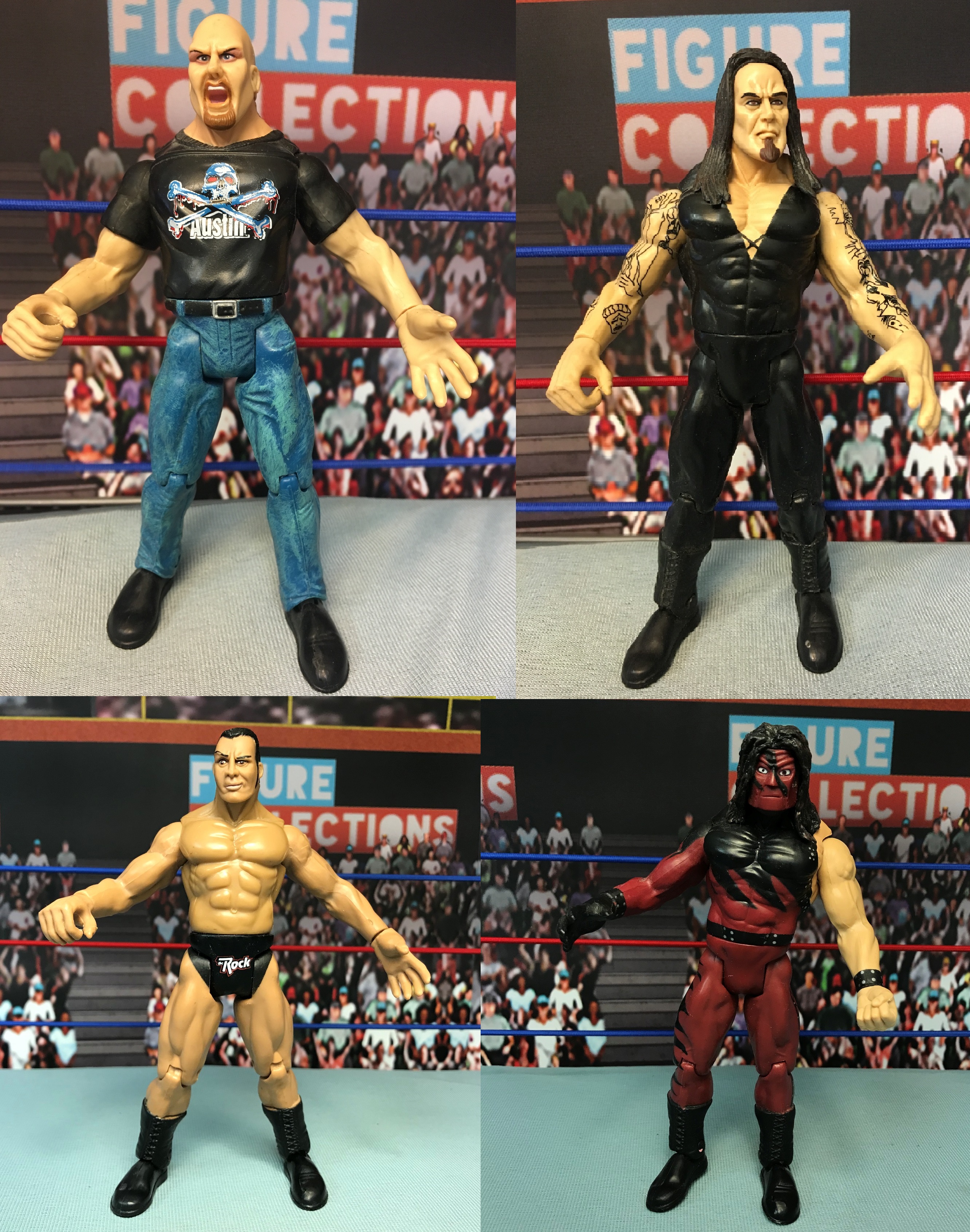 Survivor Series (The Undertaker, Kane, Steve Austin, The Rock)