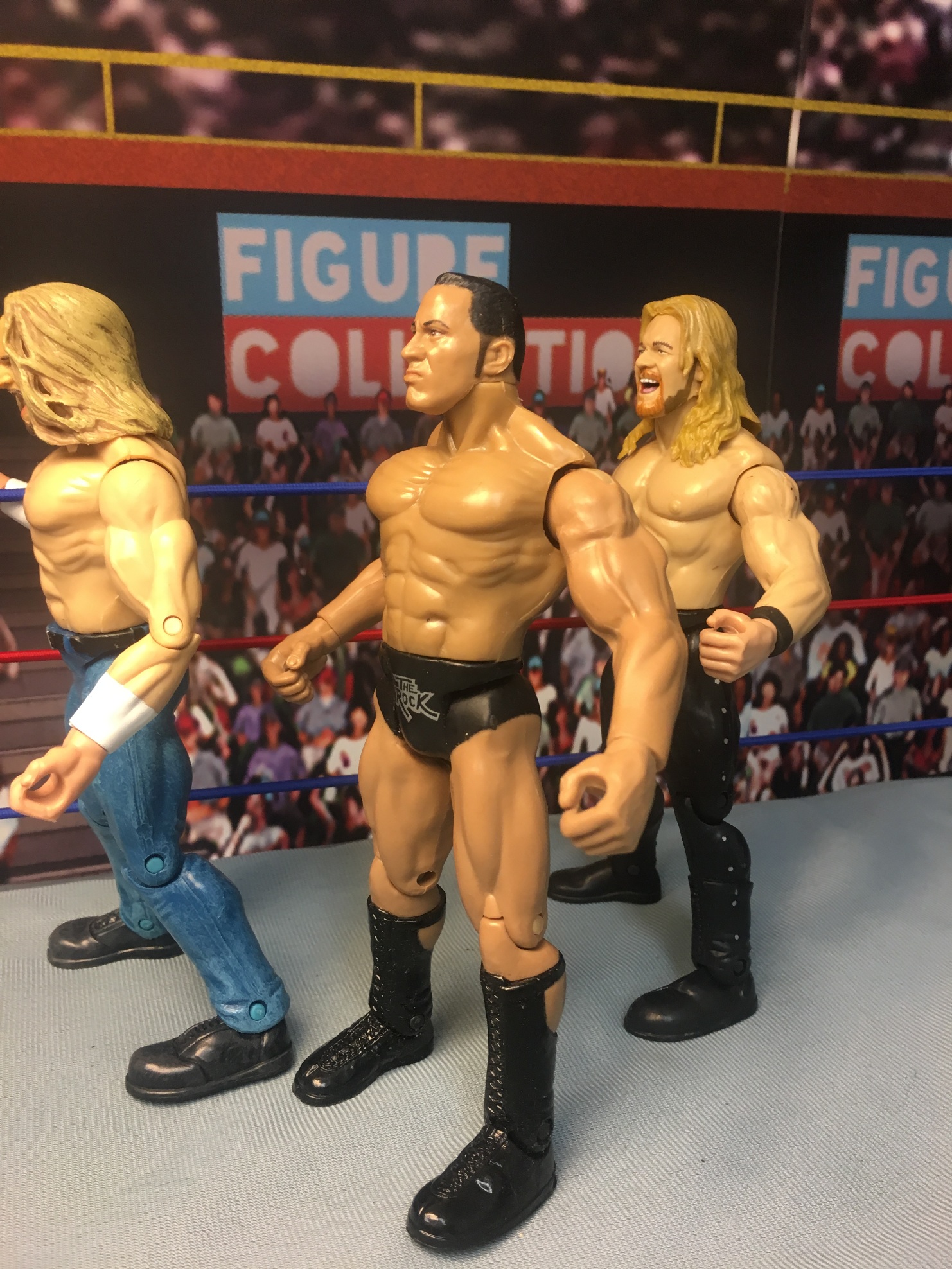 Triple Threat (Chris Jericho, Triple H, The Rock)