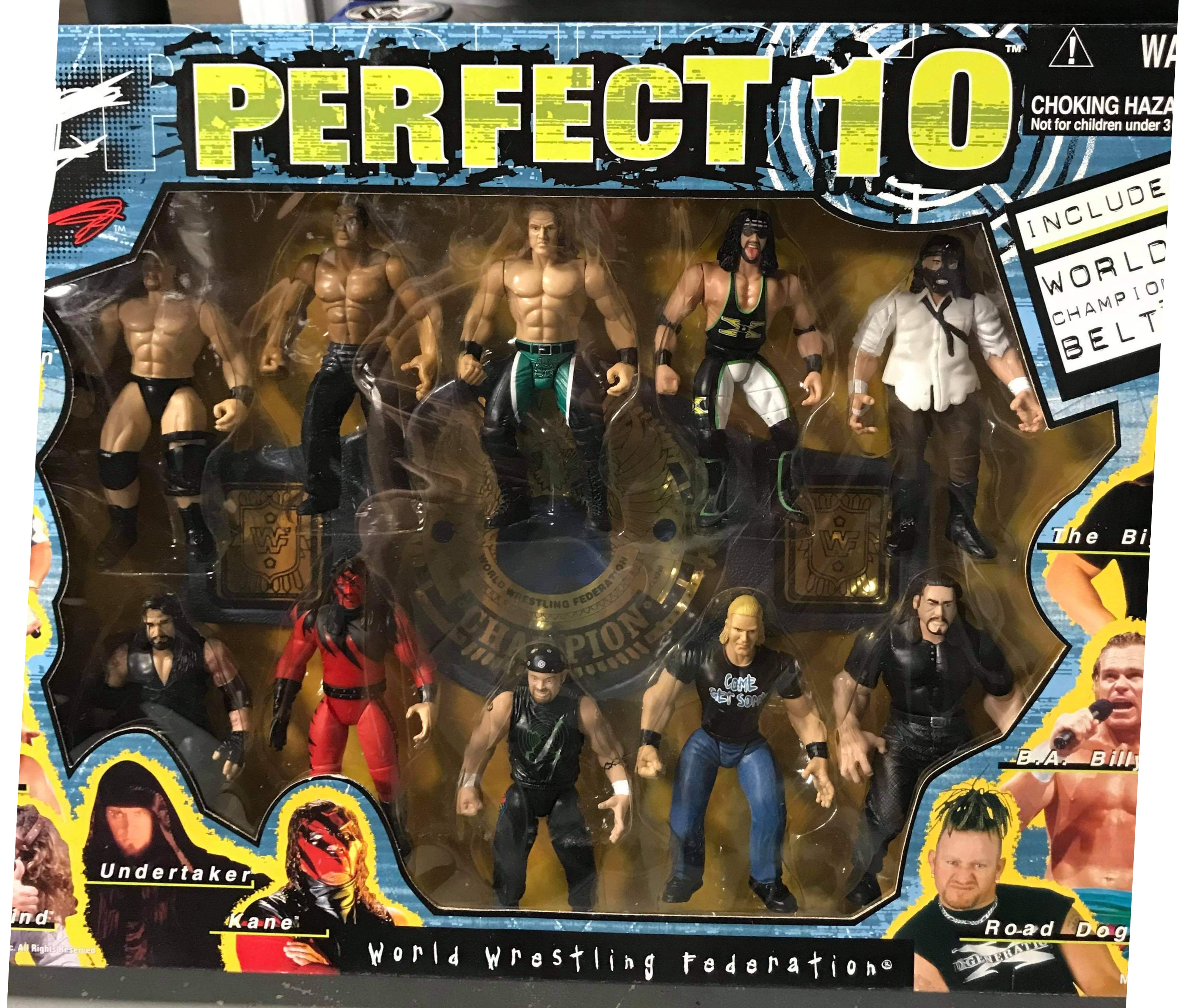 Perfect 10: Stone Cold Steve Austin, The Rock, Triple H, X-Pac, Mankind, Undertaker, Kane, Road Dogg Jesse James, B.A. Billy Gunn, & The Big Show (Ver. 1)