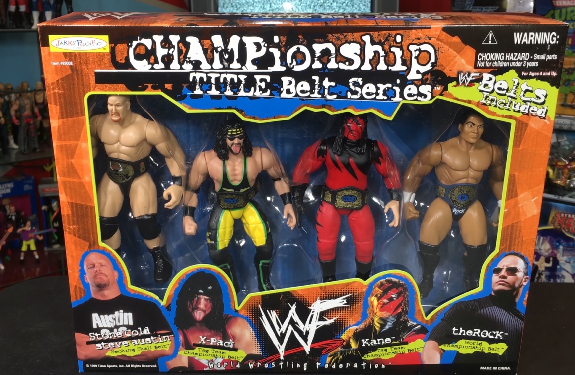 Champion Title Belt Series: Stone Cold Steve Austin, X-Pac, Kane, & The Rock