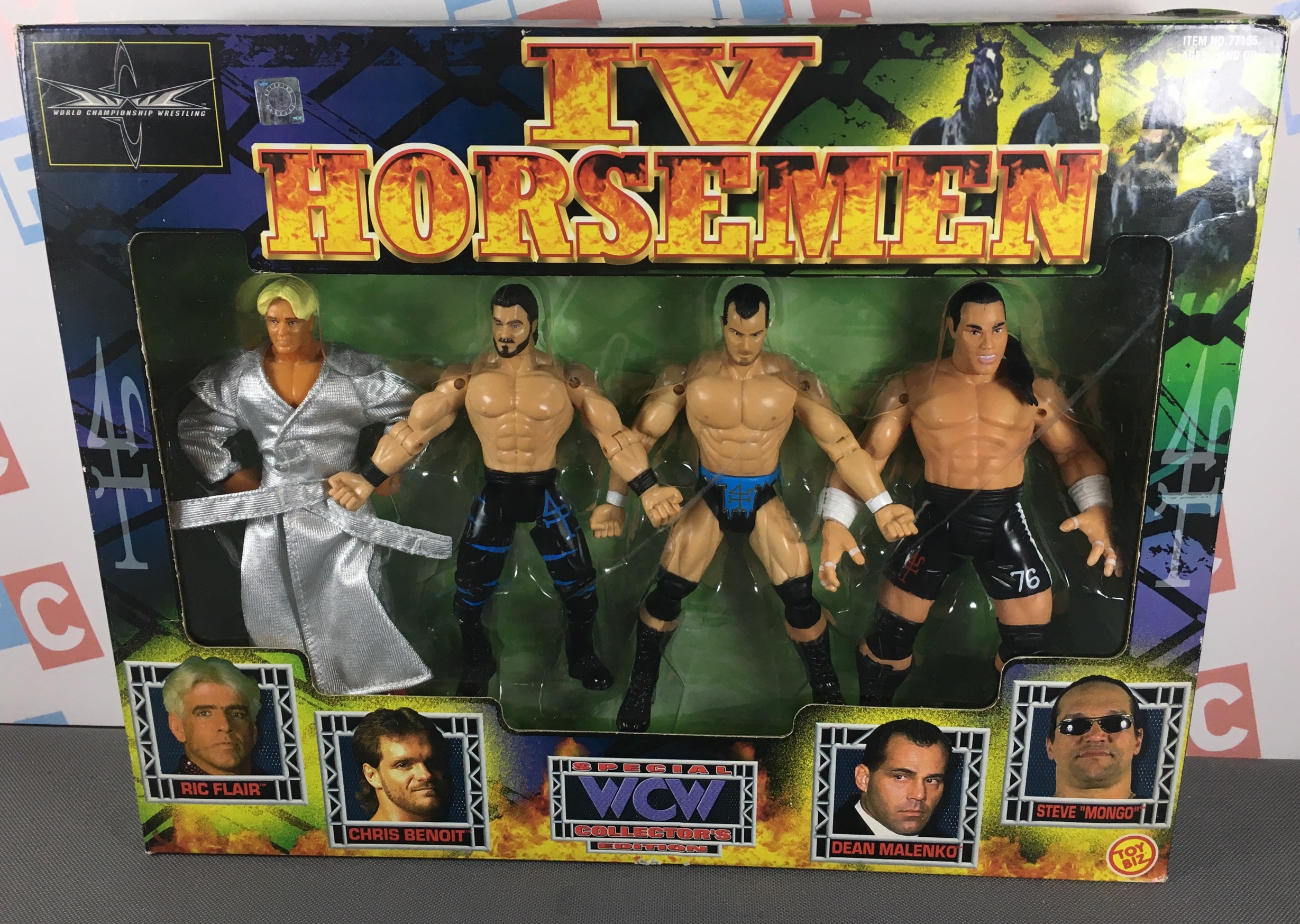 IV Horsemen: Ric Flair, Chris Benoit, Dean Malenko, and Steve McMichael Mongo