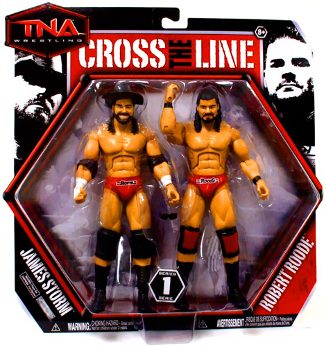 AJ STyles & Jeff Jarrett TNA Wrestling Cross the Line Series 2 Action Figure Set 