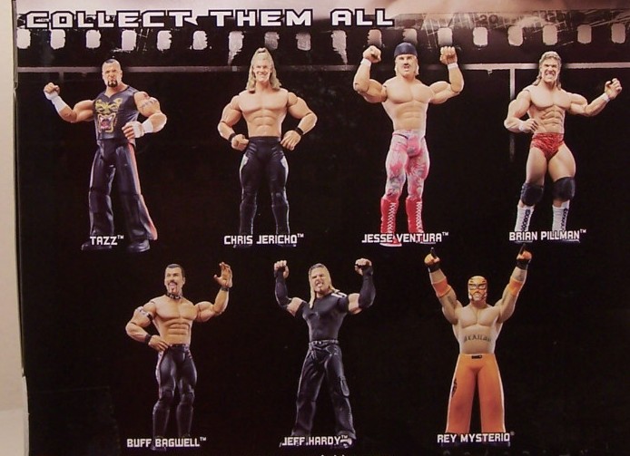 WWE Jakks Ruthless 
Aggression Classic Superstars Series 21 Figures Tazz Chris Jericho Jesse Ventura Brian Pillman Buff Bagwell Rey Mysterio Figures