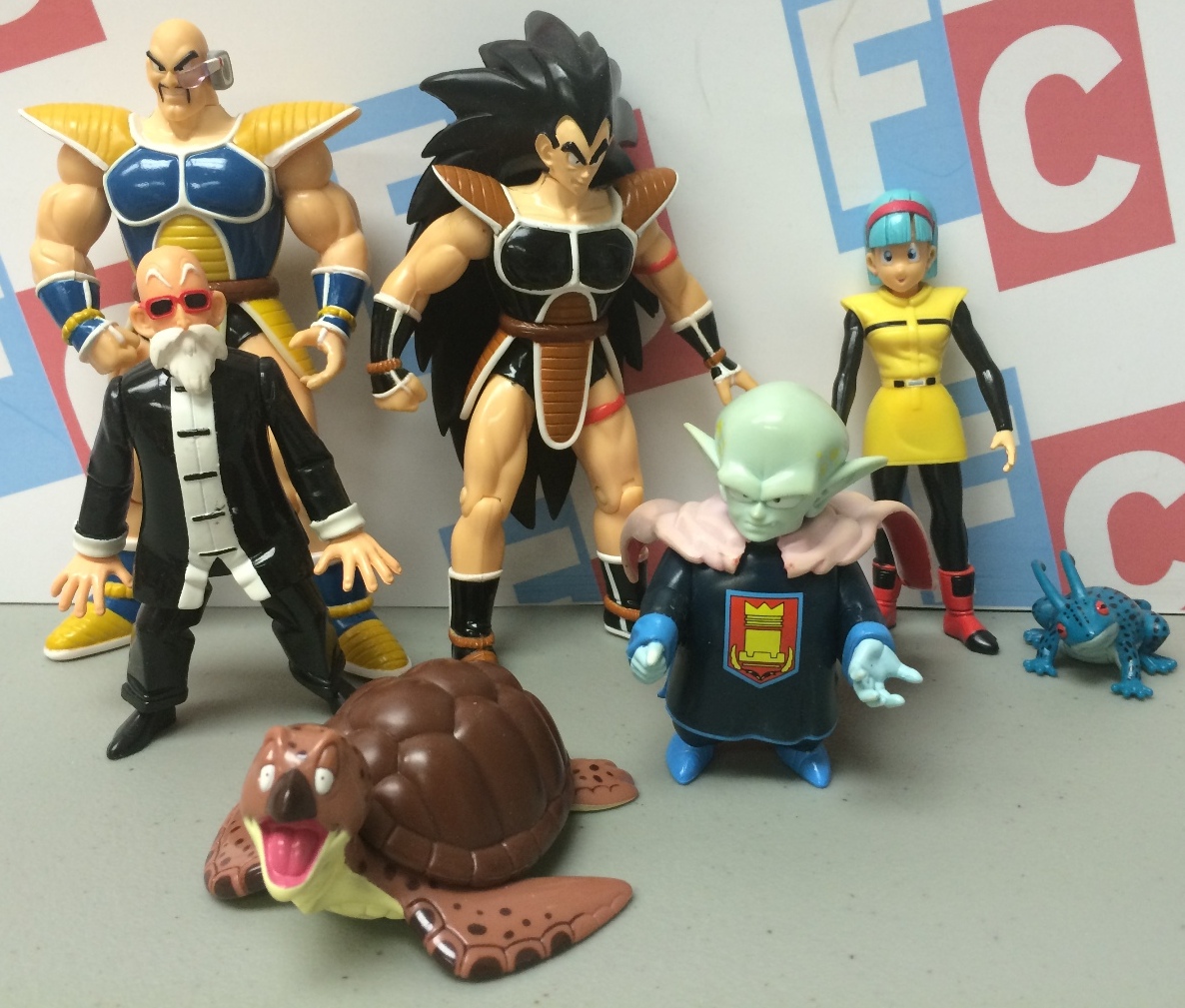 Dragon Ball Z Series 1 Master Roshi Turtle Bulma with Ginyu Frog Garlic Jr Nappa Raditz Figures Figure