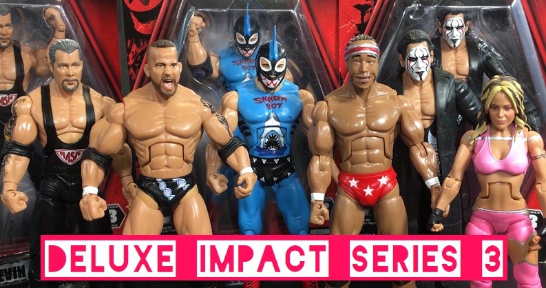 TNA Impact Wrestling Jakks Deluxe Aggression Series 3 Velvet Sky Sting Shark Boy Jay Lethal Matt Morgan Kevin Nash Figures