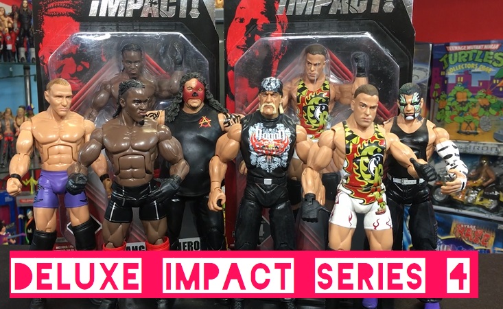 TNA Impact Wrestling Jakks Deluxe Aggression Series 4 Rob Van Dam Hulk Hogan Abyss Desmond Wolfe Jeff Hardy Elijah Burke DAngelo Dinero Figures