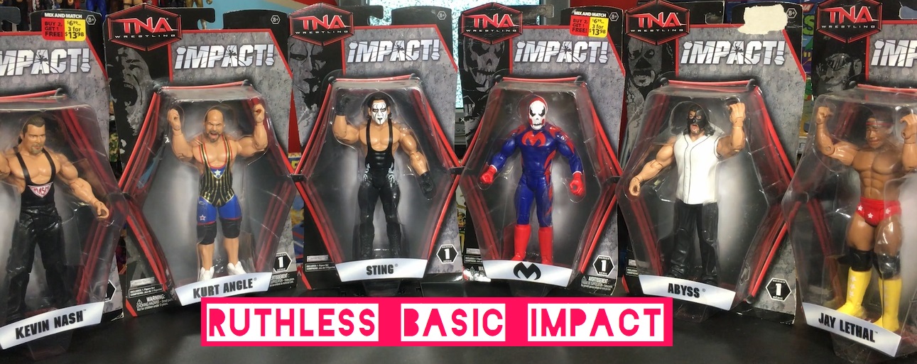 TNA Impact Wrestling Jakks Ruthless Basic Aggression Series 1 Sting Suicide Jay Lethal Kevin Nash Kurt Angle Abyss Figures