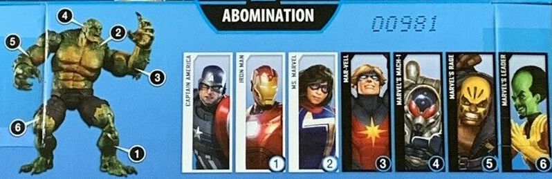 Hasbro Marvel Legends 2016 Abomination Build a Figure Wave Captain America Captain Britain Eel Iron Skull Scarlet Witch Wonder-Man Wonderman Figures
