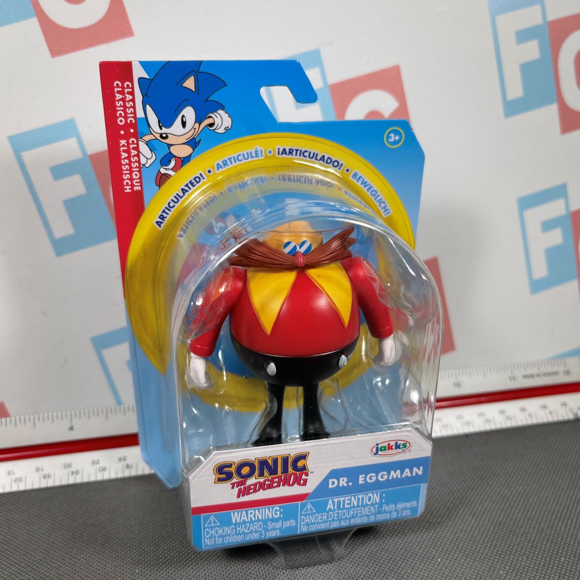 SONIC THE HEDGEHOG 2.5' Tomy Classic Tails Transluscent Figure